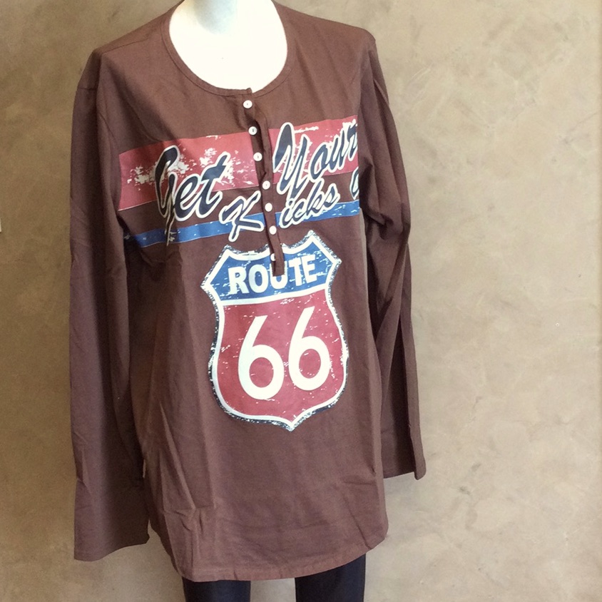 Brand New Cotton Route 66 Tunic